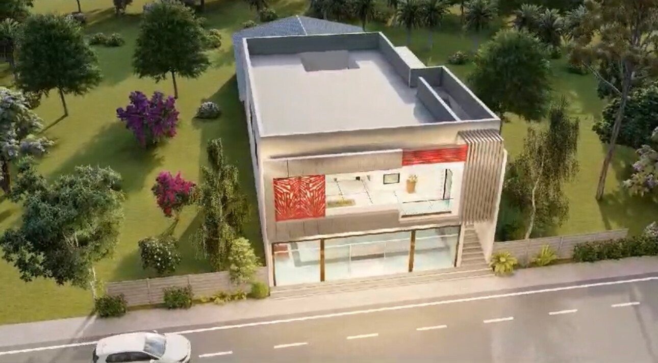 Aerial Campus Perspective & Site Integration